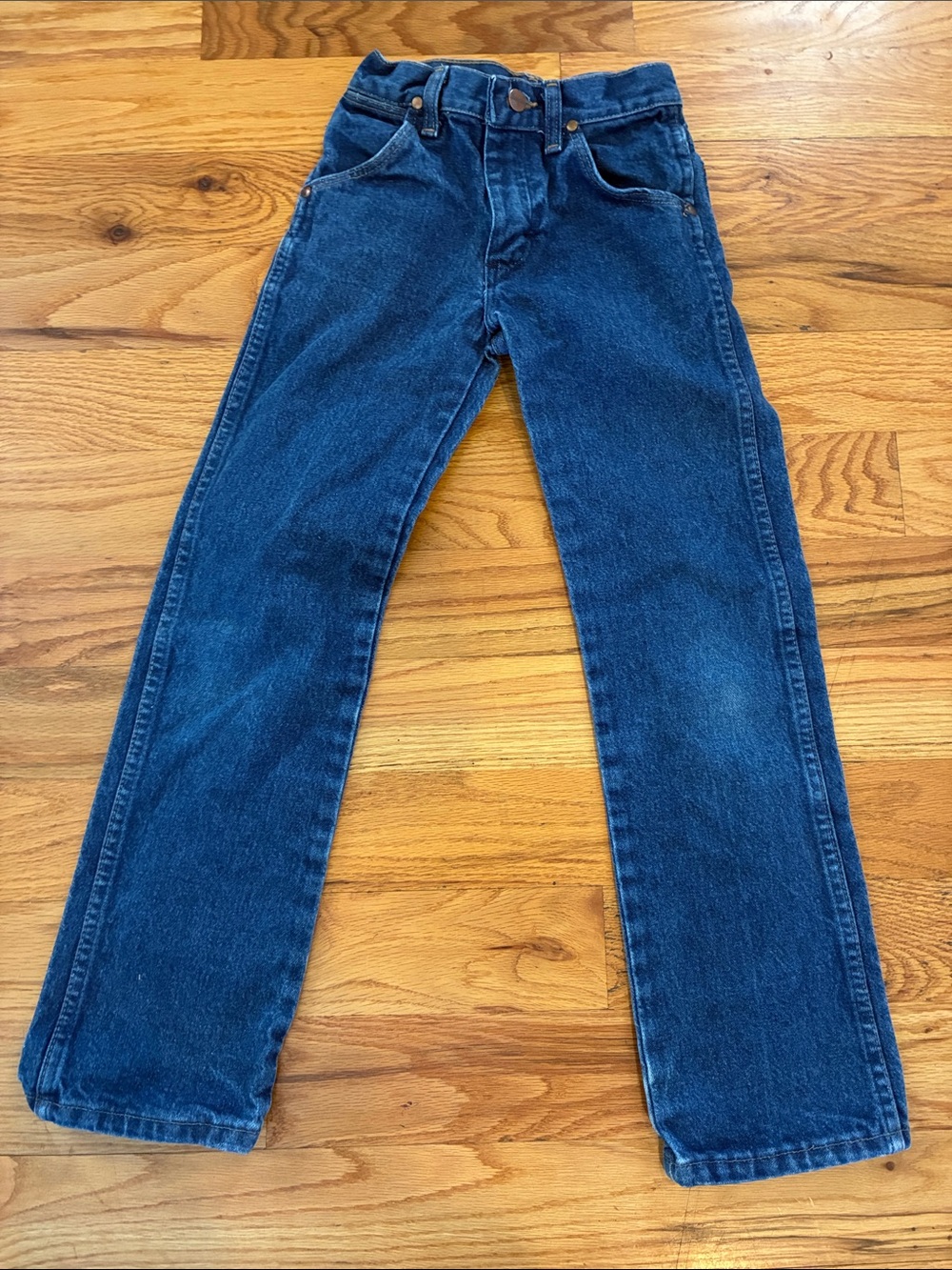 Wrangler Straight Leg Men's Jeans in Deep Blue Denim 10slim